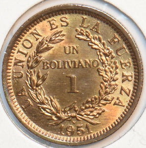 Bolivia 1951 Boliviano Alpaka animal 194133 combine shipping