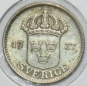Sweden 1937 25 Ore 152806 combine shipping