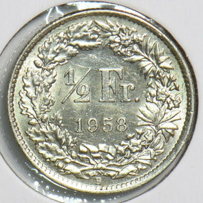 Switzerland 1958 1/2 Franc 240574 combine shipping