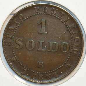 Vatican 1867 R Soldo 296980 combine shipping