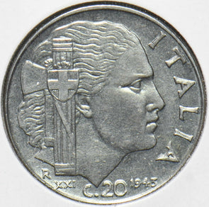 Italy 1943 Vittorio Emanvele III 20 Centesimi 192207 combine shipping