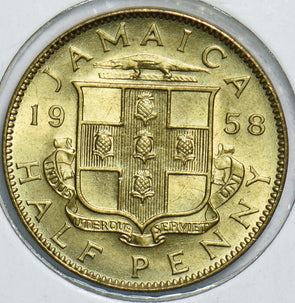 Jamaica 1958 1/2 Penny 198491 combine shipping