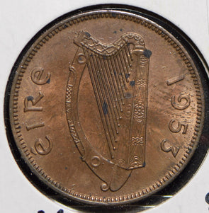 Ireland 1953 1/2 Penny Sow with piglets animal  150172 combine shipping
