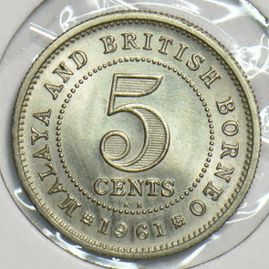 Malaya and British Borneo 1961 5 Cents 298349 combine shipping