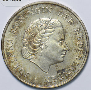 Netherlands 1964 2 1/2 Gulden Lion animal 294895 combine shipping