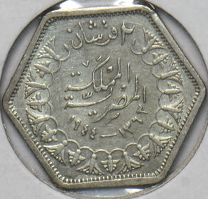 Egypt 1944 AH1364 2 Piastres 292722 combine shipping
