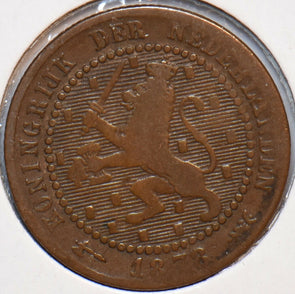 Netherlands 1878 Cent Lion animal 900569 combine shipping
