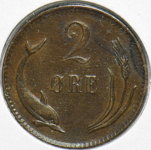 Denmark 1883 2 Ore Porpoise animal 192487 combine shipping