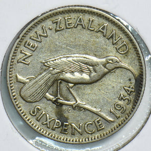 New Zealand 1934 6 Pence Bird animal 197929 combine shipping