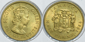 Jamaica 1964 1/2 Penny 153854 combine shipping