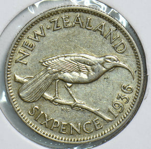 New Zealand 1936 6 Pence Birdanimal 240893 combine shipping