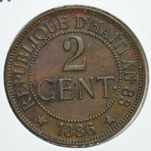 Haiti 1886 2 Centimes 198070 combine shipping