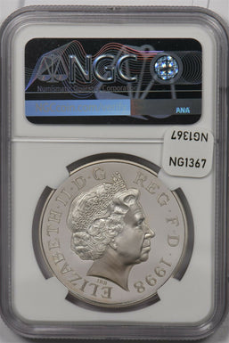 Great Britain 1998 5 Pound silver NGC PF 68UC Birth Of Prince Charles NG1367 com