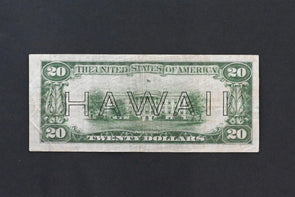 US 1934 A $20 FINE Federal Reserve Notes Hawaii Overprint RC0701 combine shippin