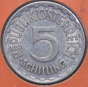 Austria 1952 5 Schilling  901895 combine shipping