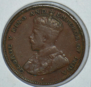 Straits Settlements 1916 George V 1/2 Cents 291092 combine shipping