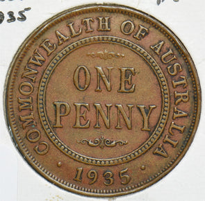 Australia 1935 Penny 241157 combine shipping
