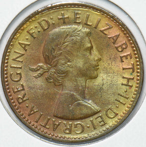 Australia 1960 Elizabeth II 1/2 Penny Kangaroo animal 192153 combine shipping