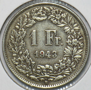 Switzerland 1943 Franc 193891 combine shipping