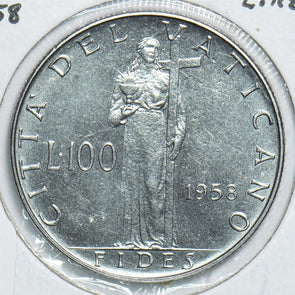 Vatican 1958 100 Lire 241059 combine shipping