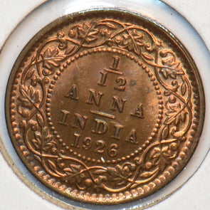 British India 1926 1/12 Anna 294456 combine shipping