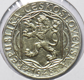 Czechoslovakia 1948 100 Korun Lion animal 150375 combine shipping