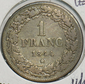 Belgium 1844 Franc 0 197856 combine shipping