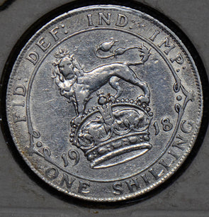 Great Britain 1918 Shilling  190397 combine shipping