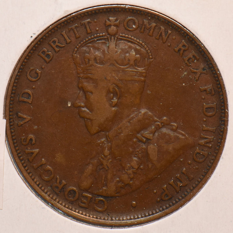 Australia 1920 Penny NO DOT AU0076 combine shipping