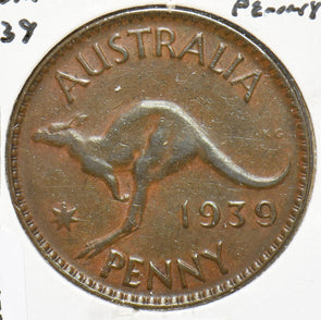 Australia 1939 Penny Kangaroo animal 192568 combine shipping
