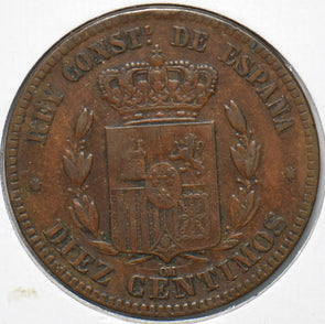 Spain 1879 10 Centimos 902493 combine shipping