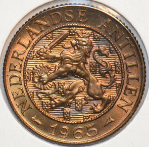 Netherlands Antilles 1965 2 1/2 Cents Lion animal 240132 combine shipping