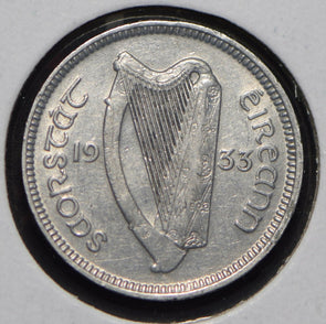 Ireland 1933 3 Pence Hare animal  291713 combine shipping