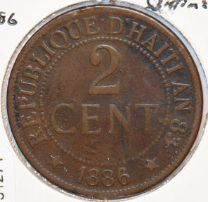 Haiti 1886 2 Centimes 151274 combine shipping