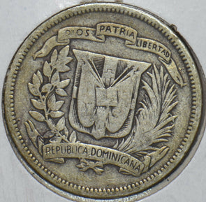 Dominican Republic 1947 25 Centavos 150844 combine shipping