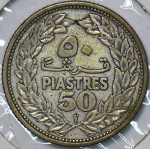Lebanon 1952 50 Piastres 151244 combine shipping