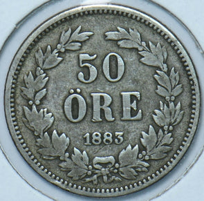 Sweden 1883 50 Ore 195111 combine shipping