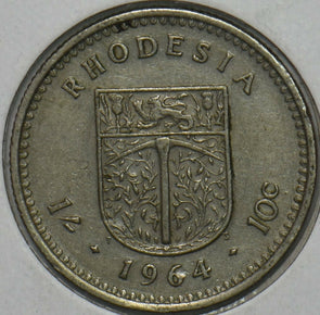 Rhodesia 1964 10 Cents 152040 combine shipping