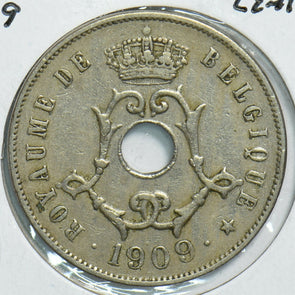 Belgium 1909 25 Centimes 0 240918 combine shipping
