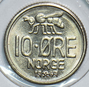 Norway 1969 10 Ore Bee 904825 combine shipping