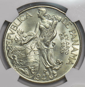 Panama 1947 Balboa NGC MS64 NG0998 combine shipping