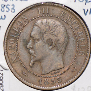 France 1853 10 Centimes Eagle animal  290627 combine shipping