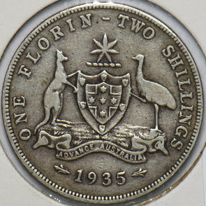 Australia 1935 Florin Kangaroo animal Emu 193760 combine shipping