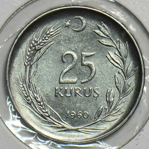 Turkey 1960 25 Kurush BU 491370 combine shipping
