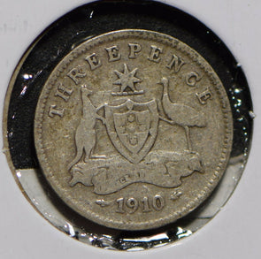 Australia 1910 3 Pence Kangaroo animal Emu  901266 combine shipping
