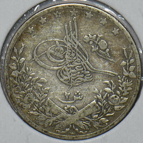 Egypt 1907 AH 1293 2 Qirsh 195376 combine shipping