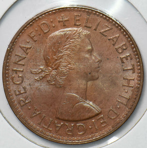 Australia 1962 Queen Elizabeth II Half Penny Kangaroo animal 292862 combine shi