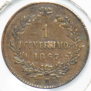 Italy 1867 Centesimo Vittorio Emanvele II 292974 combine shipping