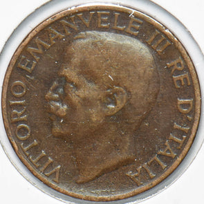 Italy 1923 Vittorio Emanvele III 10 Centesimi Honey Bee animal 192229 combine s