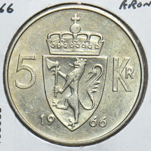 Norway 1966 5 Kroner 198586 combine shipping